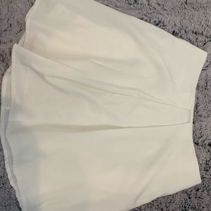White skater skirt